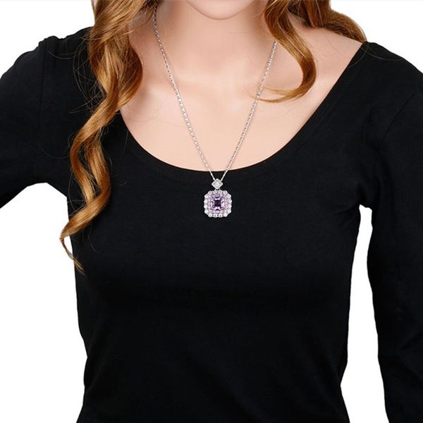 women charm fashion shiny champagne cubic zirconia square pendant necklaces bridal wedding jewelry party gift pendants, Silver
women charm fashion shiny champagne cubic zirconia square pendant necklaces bridal wedding jewelry party gift pendants, Silver