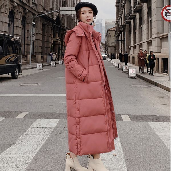 women's down & parkas x-long winter cotton padded jacket women hooded thick loose coat parka warm ladies overcoat, Black
women's down & parkas x-long winter cotton padded jacket women hooded thick loose coat parka warm ladies overcoat, Black