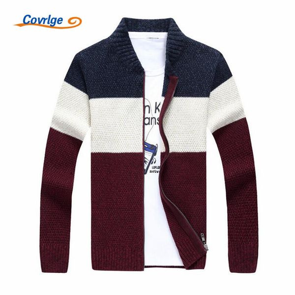 covrlge 2020 men's sweaters fashion warm winter zipper stripe pullover wool long sleeve sweaters man casual clothing mzm032, White;black
covrlge 2020 men's sweaters fashion warm winter zipper stripe pullover wool long sleeve sweaters man casual clothing mzm032, White;black