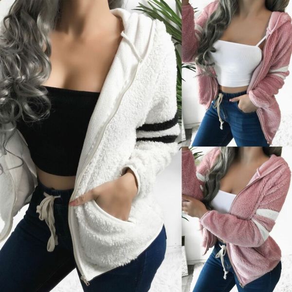 women's fur & faux plus size women autumn winter warm long sleeve hooded soft fleece jacket ladies casual coats cardigans outwear 2021, Black
women's fur & faux plus size women autumn winter warm long sleeve hooded soft fleece jacket ladies casual coats cardigans outwear 2021, Black