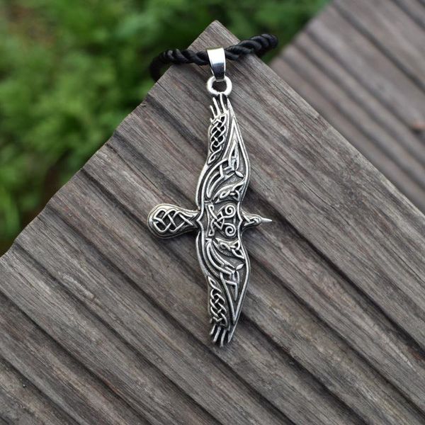 celtic knot raven pendant necklace viking talisman jewelry raven men or woemn vintage pendant 1pcs, Silver
celtic knot raven pendant necklace viking talisman jewelry raven men or woemn vintage pendant 1pcs, Silver
