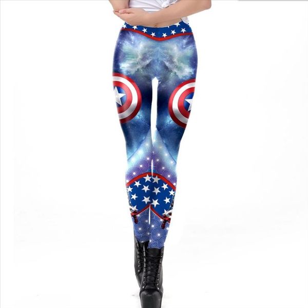 brand fashion womens captain america print leggings slim legging height waist hip super hero comic pants trousers, Black
brand fashion womens captain america print leggings slim legging height waist hip super hero comic pants trousers, Black