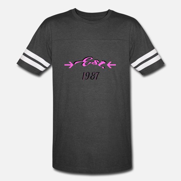 est. 1987 t shirt men character 100% cotton euro size s-3xl pictures fitness breathable summer kawaii shirt, White;black
est. 1987 t shirt men character 100% cotton euro size s-3xl pictures fitness breathable summer kawaii shirt, White;black