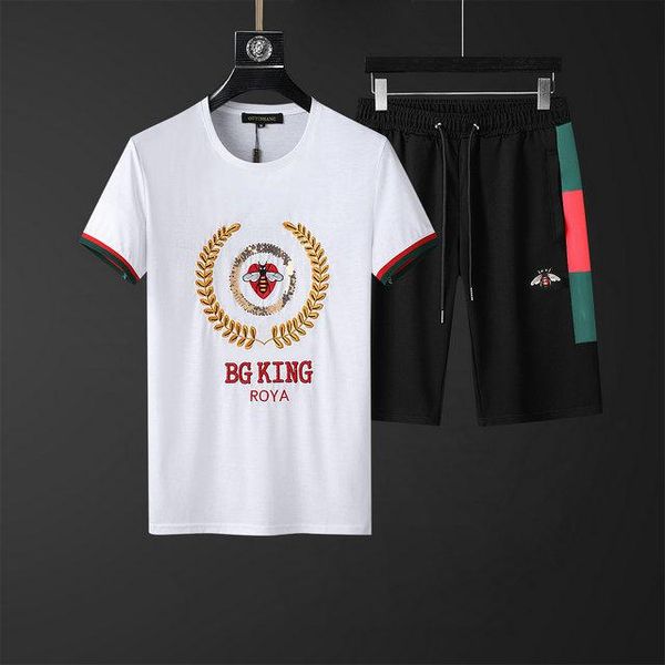 little bee men's summer short-sleeved t-shirt tracksuit suit korean version of the trend handsome fashion summer mens tracksuit, Gray
little bee men's summer short-sleeved t-shirt tracksuit suit korean version of the trend handsome fashion summer mens tracksuit, Gray