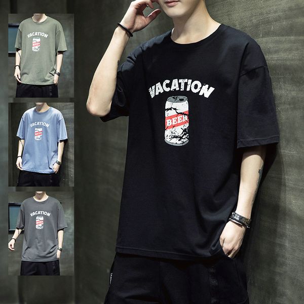 2020 designer summer new printed short-sleeved t-shirt men's round neck half-sleeved Korean loose men's cotton
2020 designer summer new printed short-sleeved t-shirt men's round neck half-sleeved Korean loose men's cotton