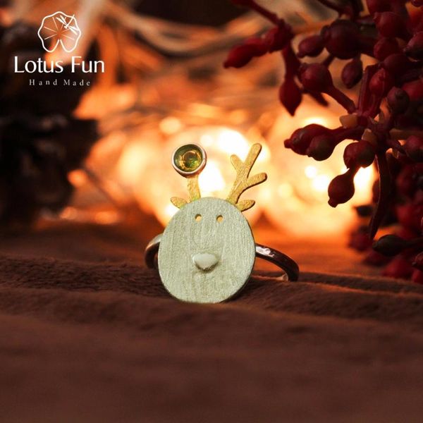 lotus fun real 925 sterling silver natural tourmaline handmade fine jewelry christmas joys cute reindeer rings gift bijoux, Golden;silver
lotus fun real 925 sterling silver natural tourmaline handmade fine jewelry christmas joys cute reindeer rings gift bijoux, Golden;silver