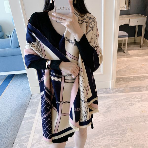 scarves 2021 brand thick cashmere women scarf winter warm lady shawls wraps print horse blanket female echarpe, Blue;gray
scarves 2021 brand thick cashmere women scarf winter warm lady shawls wraps print horse blanket female echarpe, Blue;gray