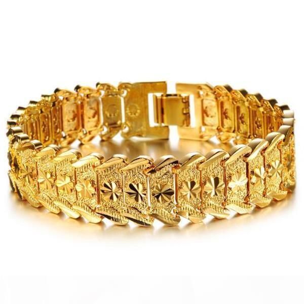 zhf jewelry wide bracelet chain gold plated men's wedding jewelry 18k gold plated bracelet chain for men fashion gifts wholesale ks398, Black
zhf jewelry wide bracelet chain gold plated men's wedding jewelry 18k gold plated bracelet chain for men fashion gifts wholesale ks398, Black