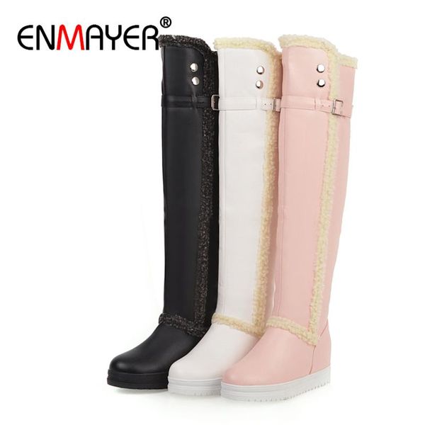 enmayer зима pu высота увеличение более-колено сапоги slip-on flat round toe бедренной кости высокие сапоги короткие плюшевые граничит пряжк, Black
enmayer зима pu высота увеличение более-колено сапоги slip-on flat round toe бедренной кости высокие сапоги короткие плюшевые граничит пряжк, Black