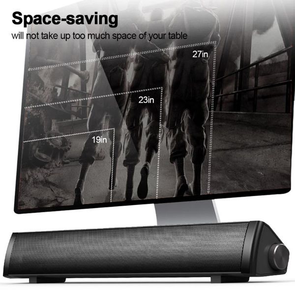 soundbar v105 speaker bar computer speakers 3.5mm wired sound stereo usb powered with hifi rich bass for tv pc tablets
soundbar v105 speaker bar computer speakers 3.5mm wired sound stereo usb powered with hifi rich bass for tv pc tablets
