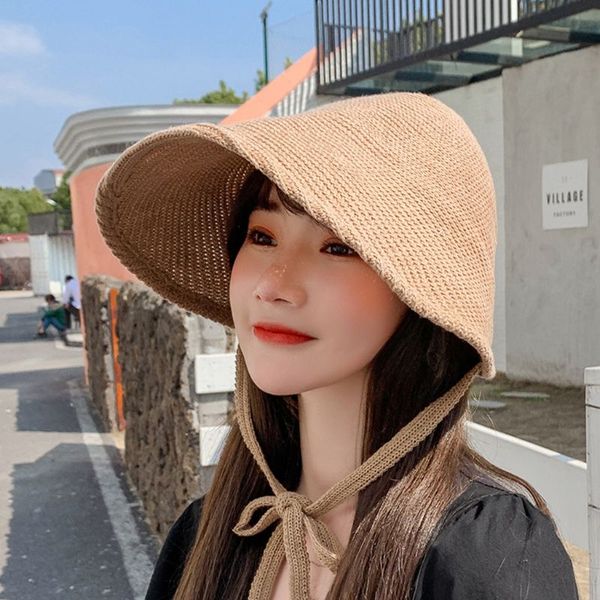 korean women witch knitted bonnet sun hat linen weave large wide brim uv protection fisherman cap with ribbon strap, Blue;gray
korean women witch knitted bonnet sun hat linen weave large wide brim uv protection fisherman cap with ribbon strap, Blue;gray