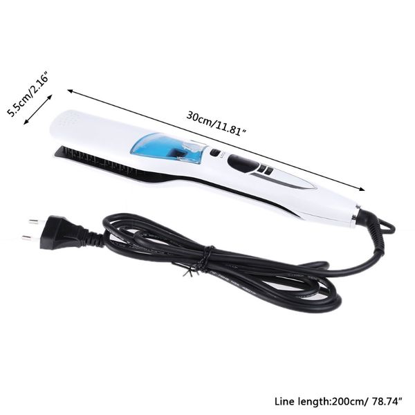 electric professional heated ionic vapor steam hair straightener comb style tool x7ja, Silver
electric professional heated ionic vapor steam hair straightener comb style tool x7ja, Silver