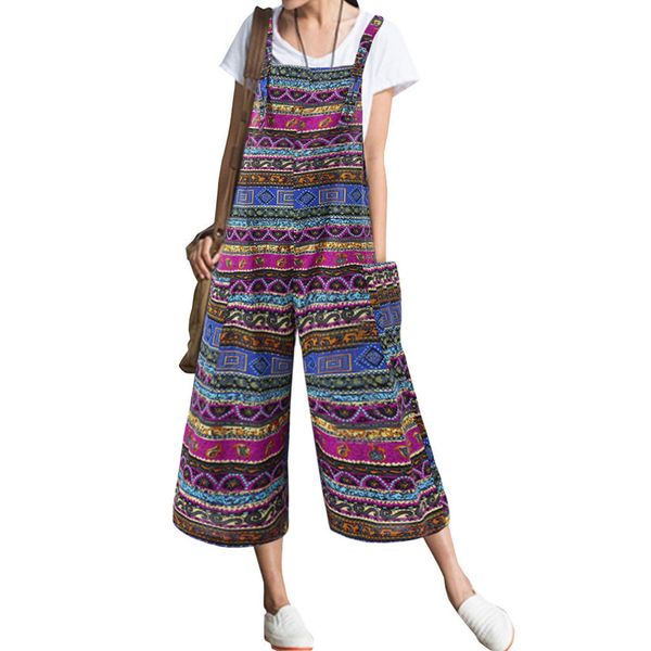 Womens Pockets Print Linen Jumpsuit Sleeveless National Style Loose Jumpsuit Long Casual Harajuku Jumpsuits Ropa Mujer
Womens Pockets Print Linen Jumpsuit Sleeveless National Style Loose Jumpsuit Long Casual Harajuku Jumpsuits Ropa Mujer