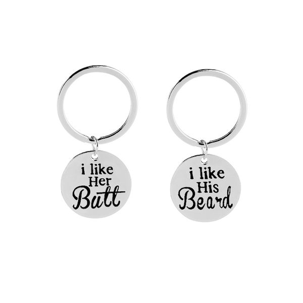 i like her butt keychains for lovers i like his beard keyrings jewelry silver statement key chain car key holder wife husband, Slivery;golden
i like her butt keychains for lovers i like his beard keyrings jewelry silver statement key chain car key holder wife husband, Slivery;golden