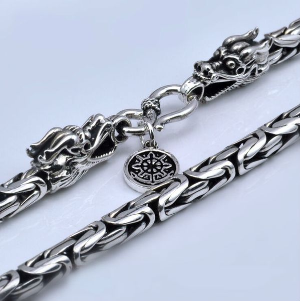 thai silver long chain necklace handmade chinese dragon skin design necklace 925 sterling silver male jewelry 47 to 60cm (hy
thai silver long chain necklace handmade chinese dragon skin design necklace 925 sterling silver male jewelry 47 to 60cm (hy