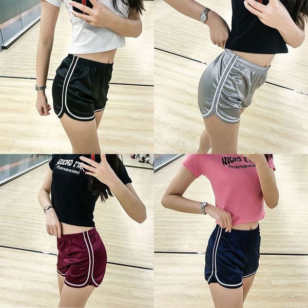 women lady high waist elastic shorts slim casual for summer sport beach running b2cshop, White;black
women lady high waist elastic shorts slim casual for summer sport beach running b2cshop, White;black