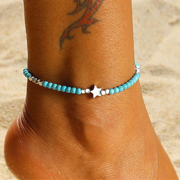 vintage handmade weave anklets for women bohemian stone beads star anklet summer beach bracelet ankle on leg boho foot jewelry, Red;blue
vintage handmade weave anklets for women bohemian stone beads star anklet summer beach bracelet ankle on leg boho foot jewelry, Red;blue