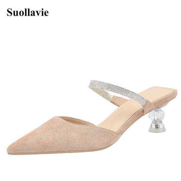 suollavie slippers women 5cm heel fashion female shoes crystal band women shoes fashion outside ladies heels pointed toe sandals, Black
suollavie slippers women 5cm heel fashion female shoes crystal band women shoes fashion outside ladies heels pointed toe sandals, Black