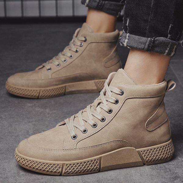 2020 fashion winter men's boots warm working boots lace up men's desert round toe high shoes, Black
2020 fashion winter men's boots warm working boots lace up men's desert round toe high shoes, Black