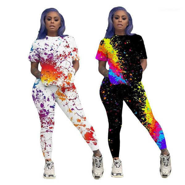 graffiti printd casual sport two piece set slim crew neck short sleeve clothing designer womens fashion tracksuits, Gray
graffiti printd casual sport two piece set slim crew neck short sleeve clothing designer womens fashion tracksuits, Gray