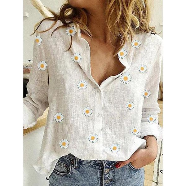 5xl flower print v-neck summer blouse women shirt 2020 casual button long sleeve spring streetwear feminina blouses, White
5xl flower print v-neck summer blouse women shirt 2020 casual button long sleeve spring streetwear feminina blouses, White