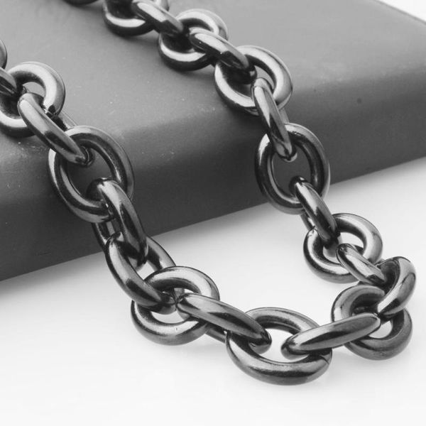 8"-40" huge heavy 15mm jewelry cool black 316l stainless steel big o link chain men's boy's necklace, Silver
8"-40" huge heavy 15mm jewelry cool black 316l stainless steel big o link chain men's boy's necklace, Silver