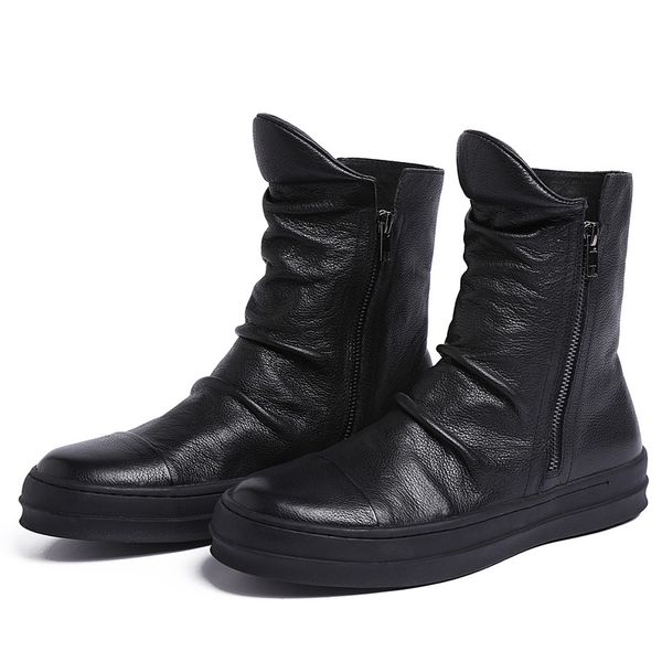 ankle men leather boots round toe high thick bottomed work cowhide casual black brown work shoes file pointed toe rubber
ankle men leather boots round toe high thick bottomed work cowhide casual black brown work shoes file pointed toe rubber