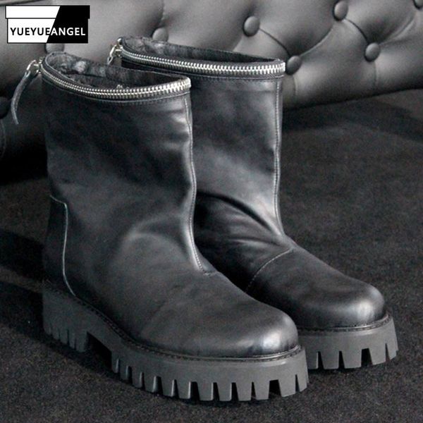 boots winter fake zipper thick bottom black men russian style round toe slip on botas genuine leather cowboy plus size
boots winter fake zipper thick bottom black men russian style round toe slip on botas genuine leather cowboy plus size