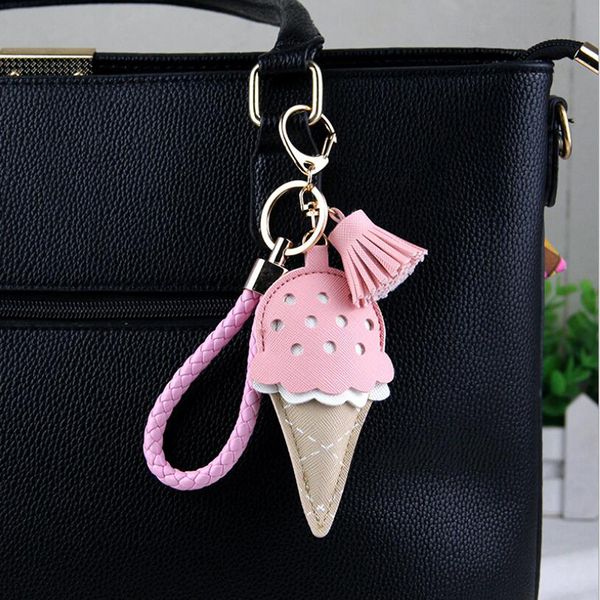for women girl creative cartoon animal cream keychain cute sweet cone bag pendant gift, Silver
for women girl creative cartoon animal cream keychain cute sweet cone bag pendant gift, Silver