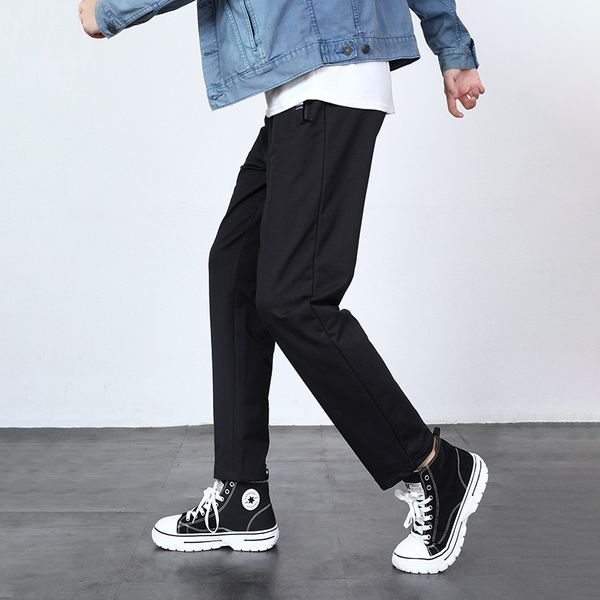 the new autumn slim casual pants knitted sport tie foot zipper pocket nine minutes trend versatile bath pants custom wholesale, Black
the new autumn slim casual pants knitted sport tie foot zipper pocket nine minutes trend versatile bath pants custom wholesale, Black