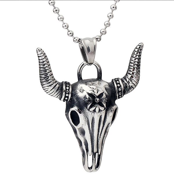 pendant necklaces pendants stainless steel steampunk skull bull head necklace men statement jewelry for neck gift accessories, Silver
pendant necklaces pendants stainless steel steampunk skull bull head necklace men statement jewelry for neck gift accessories, Silver