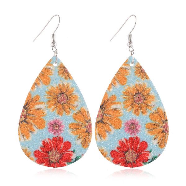 women sunflower print pu leather earring bohemian dangle drop earrings colorful waterdrop ear lucky oval jewelry christmas wholesale d9208, Red;brown
women sunflower print pu leather earring bohemian dangle drop earrings colorful waterdrop ear lucky oval jewelry christmas wholesale d9208, Red;brown