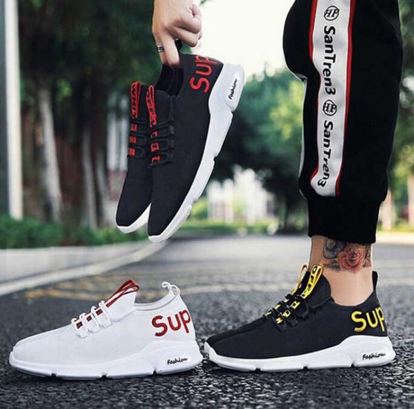 new men's shoes mesh sports running shoes tide breathable casual student fashion spring and autumn, Black
new men's shoes mesh sports running shoes tide breathable casual student fashion spring and autumn, Black