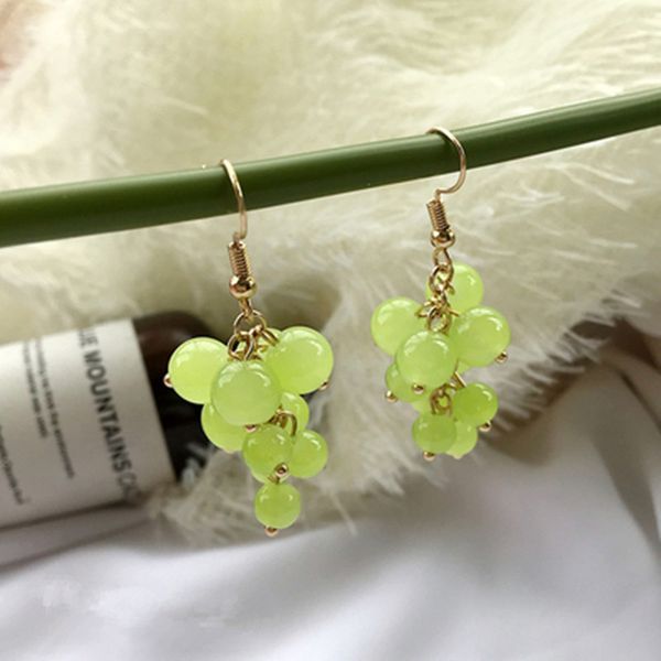 korea fashion new green grapes eardrop tassel earrings cute girl fruit summer flowers eardrop earrings for women accessories, Golden;silver
korea fashion new green grapes eardrop tassel earrings cute girl fruit summer flowers eardrop earrings for women accessories, Golden;silver
