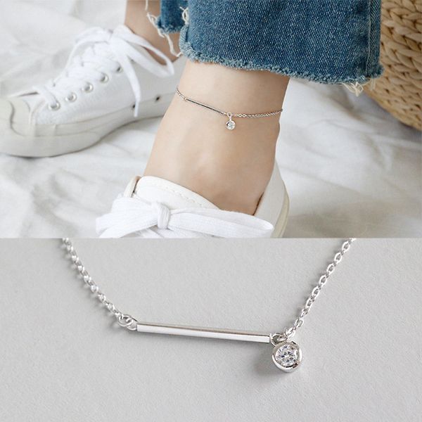 925 sterling silver anklet women 2020 geometric strip zircon anklet feet bracelet cheville ankle bracelets for women leg chain, Red;blue
925 sterling silver anklet women 2020 geometric strip zircon anklet feet bracelet cheville ankle bracelets for women leg chain, Red;blue