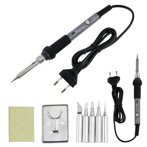 60w electric soldering iron adjustable temperature 220v / 110v welding solder iron rework station desoldering repair accessories
60w electric soldering iron adjustable temperature 220v / 110v welding solder iron rework station desoldering repair accessories