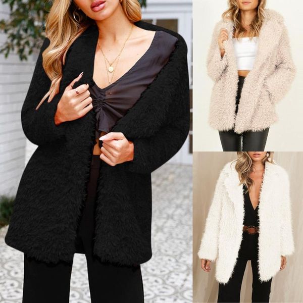 women's fur & faux women womens winter teddy bear thick warm fleece fuzzy jacket coat outwear, Black
women's fur & faux women womens winter teddy bear thick warm fleece fuzzy jacket coat outwear, Black