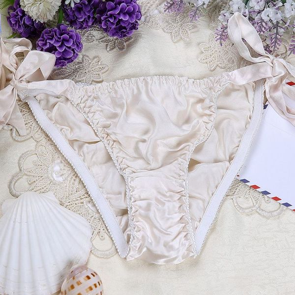 women's panties moxeay bikini briefs lingerie satin lace underwear knickers 100% pure silk lace-up, Black;pink
women's panties moxeay bikini briefs lingerie satin lace underwear knickers 100% pure silk lace-up, Black;pink