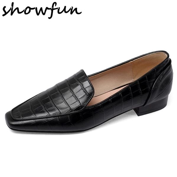 women's genuine leather slip-on flats loafers leisure soft comfortable stone pattern casual female daily footwear moccasins shoe, Black
women's genuine leather slip-on flats loafers leisure soft comfortable stone pattern casual female daily footwear moccasins shoe, Black