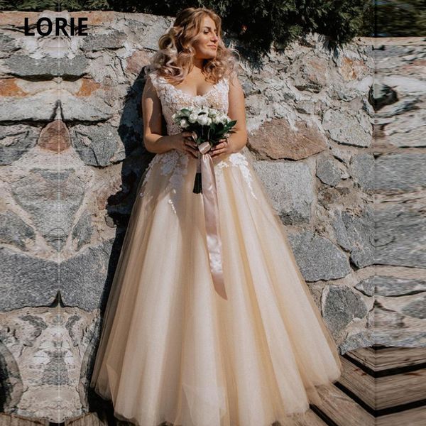 lorie champagne wedding dress vintage 2020 appliques lace bridal gowns soft tulle sleeveless vestido de noiva lace-up no train, Blue;red
lorie champagne wedding dress vintage 2020 appliques lace bridal gowns soft tulle sleeveless vestido de noiva lace-up no train, Blue;red