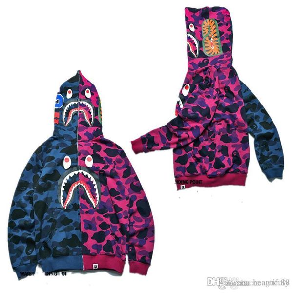 a bathing aape ape shark hooded hoodie coat camo full zip jacket windbreaker jacket men winter clothing, Black
a bathing aape ape shark hooded hoodie coat camo full zip jacket windbreaker jacket men winter clothing, Black
