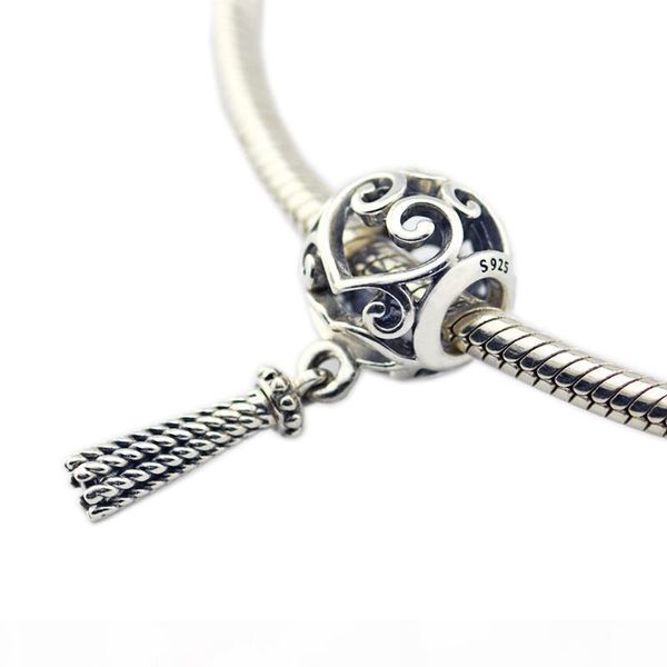 s925 sterling silver beads enchanted heart tassel charms openwork pendant fits bracelet diy for women jewelry accessories, Bronze;silver
s925 sterling silver beads enchanted heart tassel charms openwork pendant fits bracelet diy for women jewelry accessories, Bronze;silver