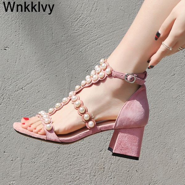 sandals women chunky high heels summer suede pearled beaded decoraion ankle strap sandalias party dress fairy shoes feninina, Black
sandals women chunky high heels summer suede pearled beaded decoraion ankle strap sandalias party dress fairy shoes feninina, Black