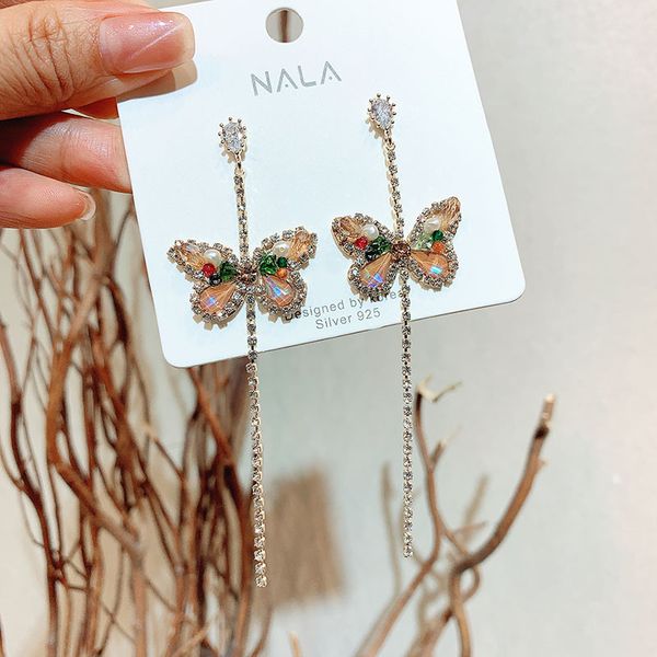 trendy long crystal earring tassel jewelry stud earrings female party luxury statement ear rings crytal hoop earrings for women, Silver
trendy long crystal earring tassel jewelry stud earrings female party luxury statement ear rings crytal hoop earrings for women, Silver