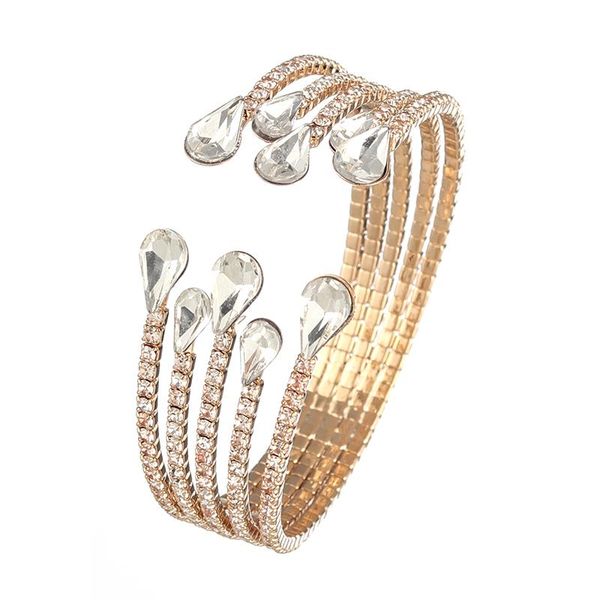 YFJEWE Luxury 5 row Crystal Bracelet Ladies Gold color Bracelet Bride Rhinestone Party Bridesmaid Gift Jewelry B273
YFJEWE Luxury 5 row Crystal Bracelet Ladies Gold color Bracelet Bride Rhinestone Party Bridesmaid Gift Jewelry B273