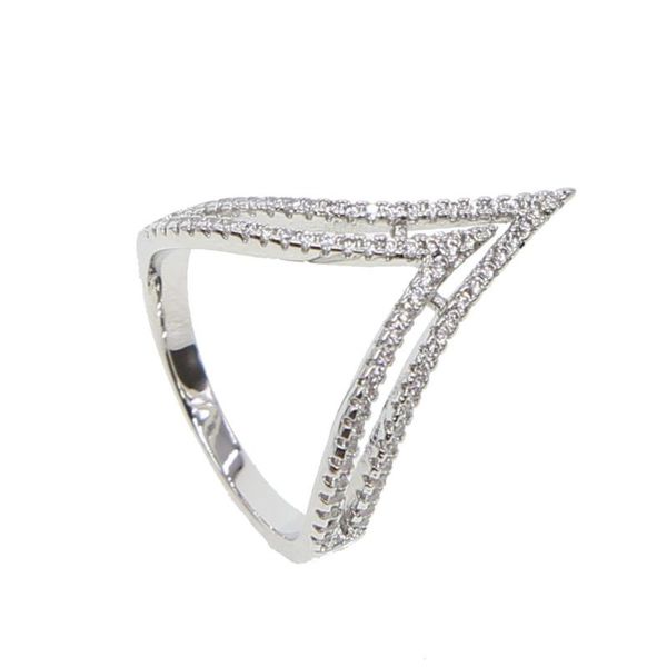 fashon full cz jewelry micro paved zircon circle v shape finger ring for women jewelry punk style silver color usa size7, Golden;silver
fashon full cz jewelry micro paved zircon circle v shape finger ring for women jewelry punk style silver color usa size7, Golden;silver