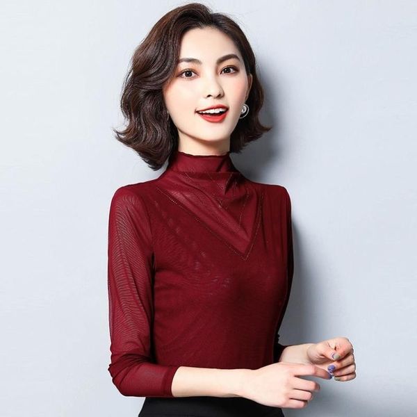 2020 new women autumn winter fashion mesh half turtleneck blouse lady elegant diamonds warm thick fleece shirt a360, White
2020 new women autumn winter fashion mesh half turtleneck blouse lady elegant diamonds warm thick fleece shirt a360, White