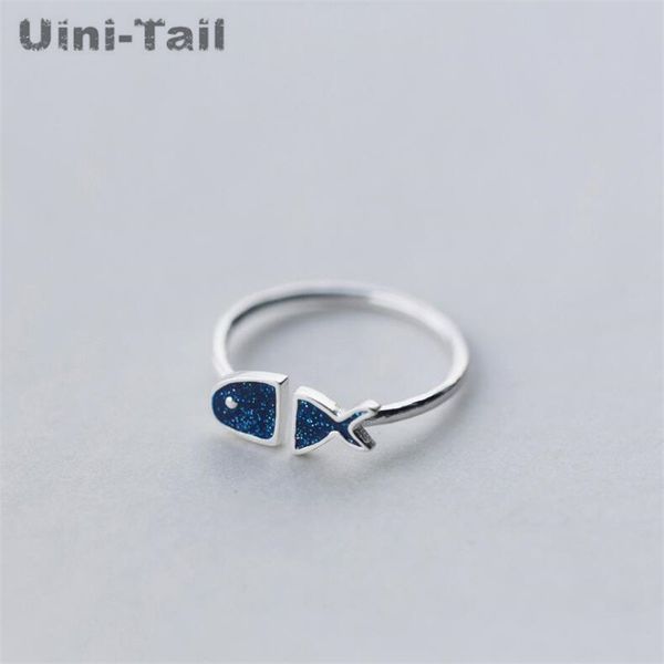 925 sterling silver blue fish opening ring female fashion korean version of the simple cute little finger jewelry gift, Golden;silver
925 sterling silver blue fish opening ring female fashion korean version of the simple cute little finger jewelry gift, Golden;silver