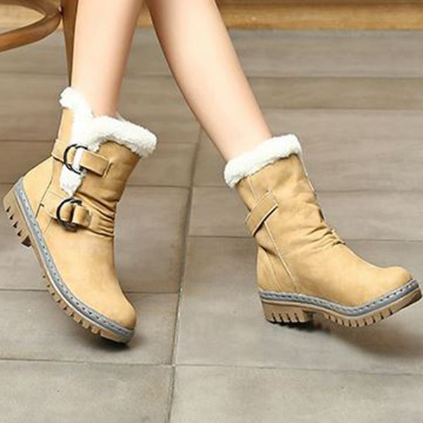 boots winter women snow flat heels shoes warm fur boot mid-calf spring autumn women's plus size 34-43, Black
boots winter women snow flat heels shoes warm fur boot mid-calf spring autumn women's plus size 34-43, Black