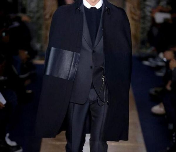 men's wool & blends s-4xl 2021 spring male fashion long in loose patchwork cape fur coat, Black
men's wool & blends s-4xl 2021 spring male fashion long in loose patchwork cape fur coat, Black